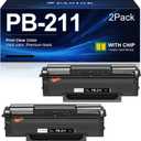 PB-211 Toner Cartridge Replacement for Pantum PB-211 PB211 PB-211EV PB211EV Compatible with P2502w P2500W P2500NW P2207 P2500 M6550 M6550W M6550N M6600 M6600W M6600N(2 Pack)