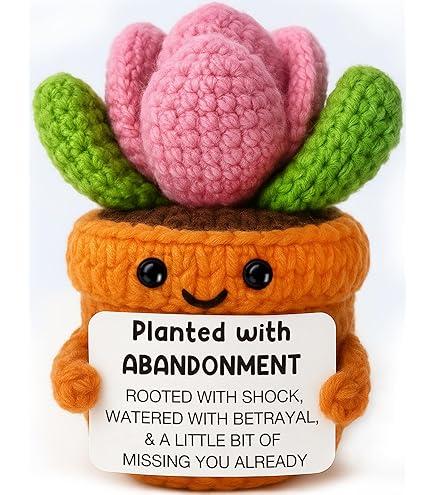 Farewell Gifts for Coworker Women Men Funny Leaving Going Away Goodbye Gifts for Coworker Work Bestie Friend Boss Nurse Teacher Retirement Moving Away Promotion Birthday Abandonment Cactus Decoration