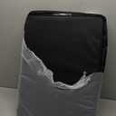 3Pack Foldable Storage Bins - Frame Storage Box Linen Fabric Stackable Clothes Container Organizer with Clear Window & Carry Handles Large Capacity (Extra Large-100L, Black)