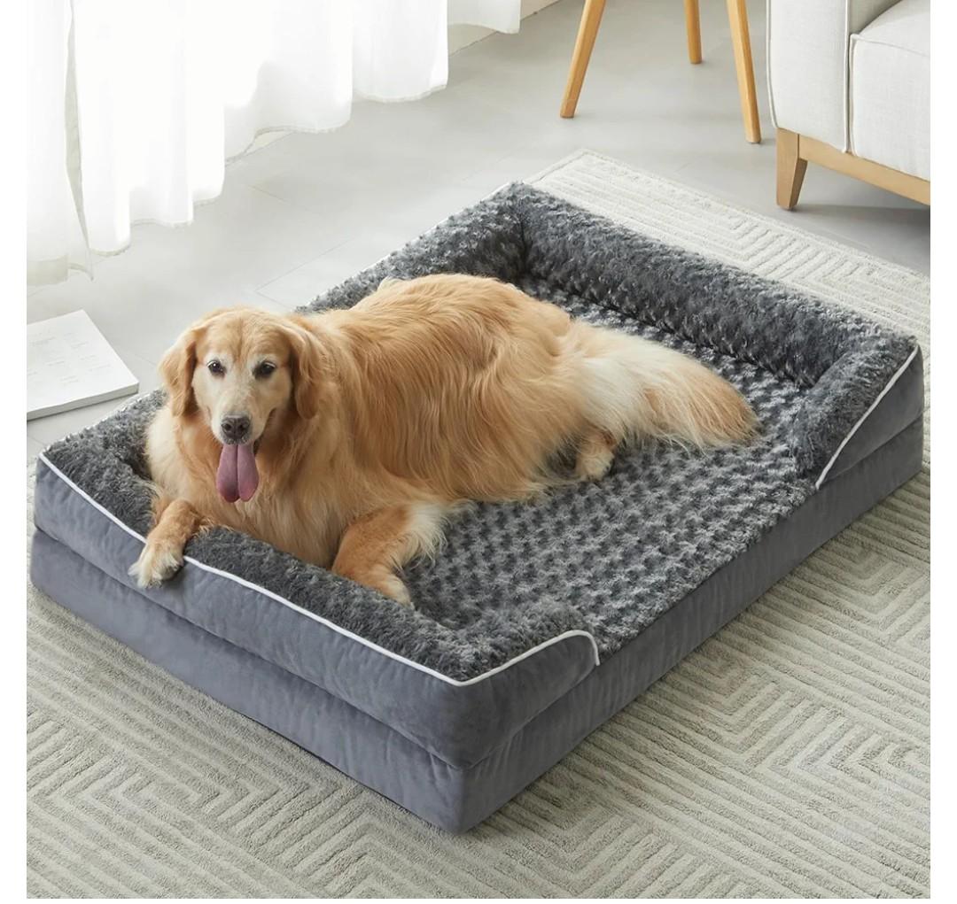 Dog Bed Cover Grey