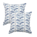 JMKaixin Outdoor Pillows, Pack of 2 Waterproof Decorative Throw Pillows with Inserts, 18”x18” Square Pillows for Bed, Couch, Sofa and Patio Furniture