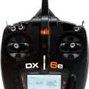 Spektrum DX6e 6-Channel DSMX 2.4GHz RC Radio Transmitter Only (No Receiver) with 250 Model Memory | Telemetry | Wireless Trainer Link, SPMR6655 , Black