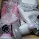 Toddler Toys Balance Bike for 1 Year Old Girl Gifts,4 Wheels Colorful Lighting with Music Baby First Bike,Toddler Girl Toys Balance Bike for 1st 2 Year Old Birthday Gifts (Pink)