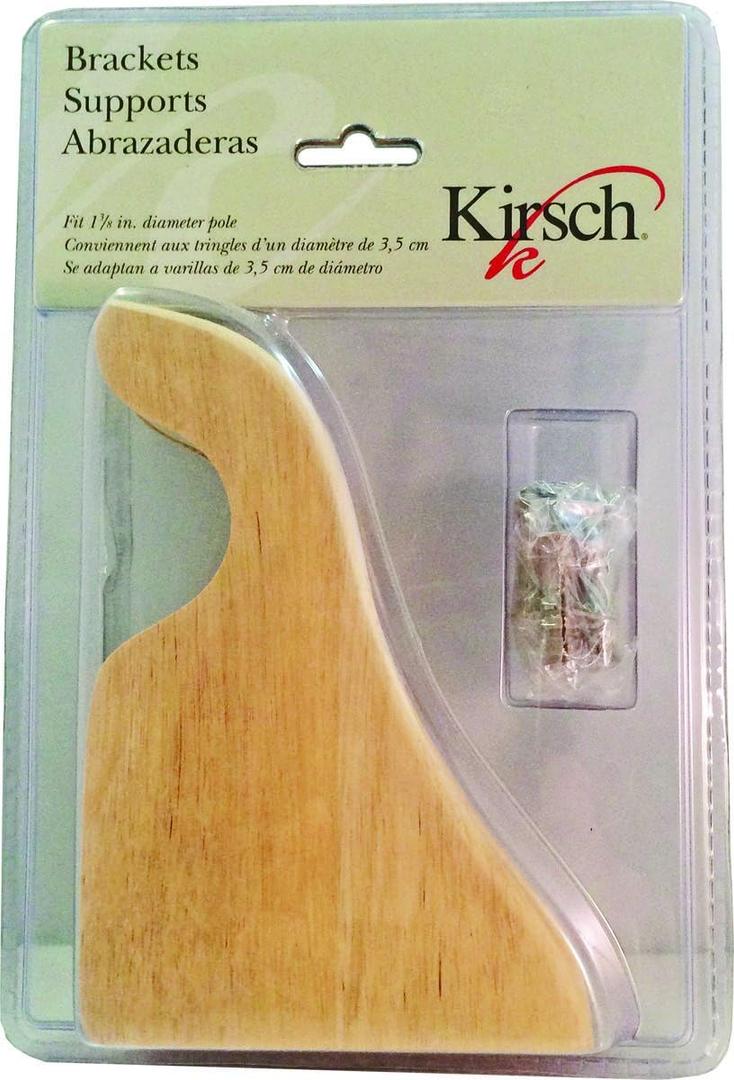 Levolor Unfinished 1-3/8in Natural Metal Curtain Rod Bracket