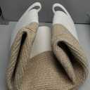 Large Woven Laundry Basket Hamper,60L Cotton Rope Storage Bin for Blankets, Toys and Clothes, Decorative Tall Nursery Hamper for Living Room, Baby Nursery, Bathroom and Bedroom, Brown