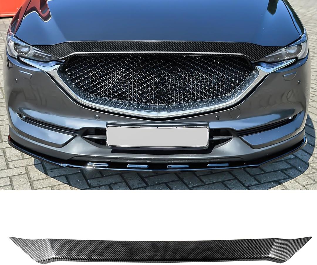 Hood Deflector Protector Bug Shield Deflector for Mazda CX-5 2017-2025 Hood Guard Cover Trim ABS Carbon Fiber Pattern