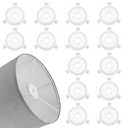 15PCS Lamp Shade Adapter Ring, E27 to 3/7" Lampshade Adapter, Durable Lamp Shade Reducer Rings for Table Lamps, Pendant Lights, Floor Lamps and Other Lighting Accessories