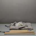 Baby Swing Indoor and Outdoor, Canvas Hammock Swing for Baby to Toddler with a Comfortable Seat, Macaroon Wooden Toy, Adjustable 5-Point Harness,3 Modes,Gift for Baby Boys Girls, Grey