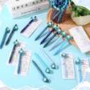 50 Set Baby Shower Gifts Pens for Guests Baby Shower Party Favors Retractable Ballpoint Pens with Thank You Cards for Gender Reveal Souvenir Game Prize (It's A Boy)