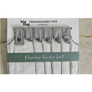 Glory Haus Big Hug Custom Blanket - 35" x 50" Personalized Blanket with 11 Writeable Tags, Inspirational Gifts for Women and Men, 100% Cotton Get Well Gifts (Blanket Tags, 3" x 6")