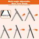 Nandae Adjustable Volleyball Rebounder Net 7x4 FT, Steel Frame & High-Tension PE Netting, Durable & Portable Volleyball Training Equipment Practice for Improving Volleying, Bumping, Spiking Skills (black)