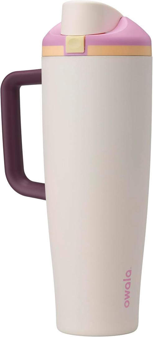 Owala FreeSip Tumbler Stainless Steel Water Bottle 40 oz Daybreak
Triple-Layer Insulation | Leak-Proof Lid with Push-Button | Double Threaded Lid for Left and Right-Handed Drinking