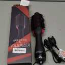Dual Voltage Hair Dryer Brush with Negative Ion Anti-frizz Styler - Hot Air Volumizer for 110V-120V/220V-240V European and Travel Use