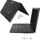 10.1Inch Laptop,Quad-Core Processor with Android 12.0 OS,2GB RAM,64GB EMMC,Built-in Camera,WiFi,USB Interface,Tpye-C Charging for Learning and Entertainment (Black 2GB+64GB)