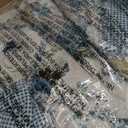 VIVILINEN Blue Floral Patchwork Quilt Set King Size Reversible Quilted Bedding Set with 2 Pillowcases | Blue Quilt Set, King Size Quilt Set, Patchwork Quilt, King Size Comforter, Reversible Quilt, Floral Quilt Set