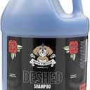 Bark2Basics Rock The Dog DeShedding Pet Shampoo, 1 Gallon - Reduces Shedding and Excessive Hair, Removes Undercoat, Vitamin Infused, 32:1 Concentrated, Professional Grade