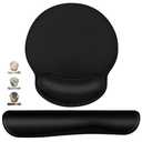 Mouse Pad and Keyboard Wrist Rest- Ergonomic Wrist Rest for Computer Keyboard and Mouse Pad, Memory Foam Wrist Support for Comfy Typing, Ideal for Laptop, Office, Gaming