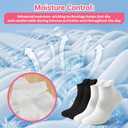 Ankle Athletic Socks 6-Pack for Women-Moisture Wicking, Ribbed Design Multi-Color Low Cut Socks for Running Gym
