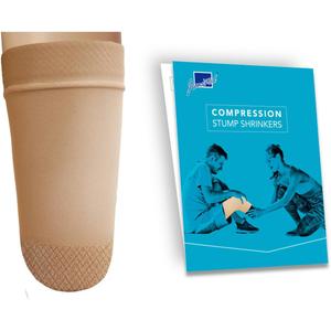 Prosthetic Stump ShrinkersAbove Knee, 35cm, Compression, Amputee Socks, 20-30, Daily use, Taiwan Excellence 2XL (Beige)