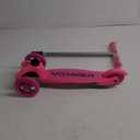 Scooter for Kids Ages 3-5 - Light Up Wheels, Extra Wide Deck, Foot Activated Break, Self Balancing Kids Toys for Boys & Girls (Pink)