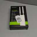 BrosTrend AC1200 Outdoor WiFi Extender Long Range, Dual Band 5GHz + 2.4GHz, IP65 Weatherproof Gigabit Signal Booster, PoE Powered, with Passive PoE Injector, 2x 5dBi Antennas, Works for Yard, Farm, RV