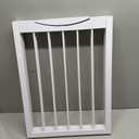 Free Standing Dog Gate Indoor, Foldable Dog Gate for Doorways Stairs Hallways, 3-Panel Freestanding Pet Gate with Support Feet for Stability, Folding Puppy Gate Easy to Move, Doggy Gate 54"x24", 3-Panel, 24"Tall