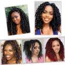 Vemet Goddess Locs Crochet Hair,8 Inch 9 Packs Faux Locs Synthetic Crochet Hair for Black Women, Boho Style Pre looped crochet with Curly Ends