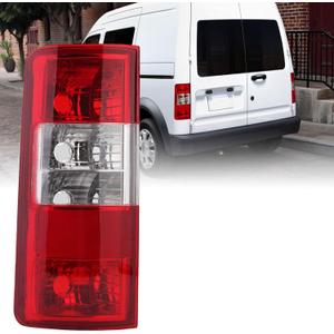 Tail Light Lens Compatible with 2010 2011 2012 2013 Ford Transit Connect Driver Side Replace 9T1Z13405A FO2800225 (Left)