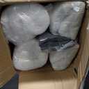 YEFU 24x24 Outdoor Cushions for Patio Furniture: Waterproof Fade Resistant Outdoor Seat Cushions Set of 2 - Olefin Deep Seat Paio Cushion Pads Replacement with Ties for Chair Sofa Couch(Dark Gray)