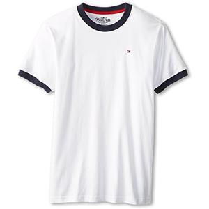 Tommy Hilfiger Boys' Short Sleeve Ken Ringer Crew Neck T-Shirt, Soft, Comfortable, Relaxed Fit, Medium