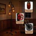 Steampunk Floor Lamp - Industrial Water Pipe Floor Lamp, Suitable for Living Room and Dining Room（Bulbs Not Included）
