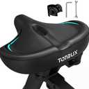 TONBUX Wide Bike Seat for for Men & Women, 6cm Padding Comfortable Peloton Bike Seat Cushion, Large Bicycle Seat for Peloton Bikes, Stationary Bikes, Ebike