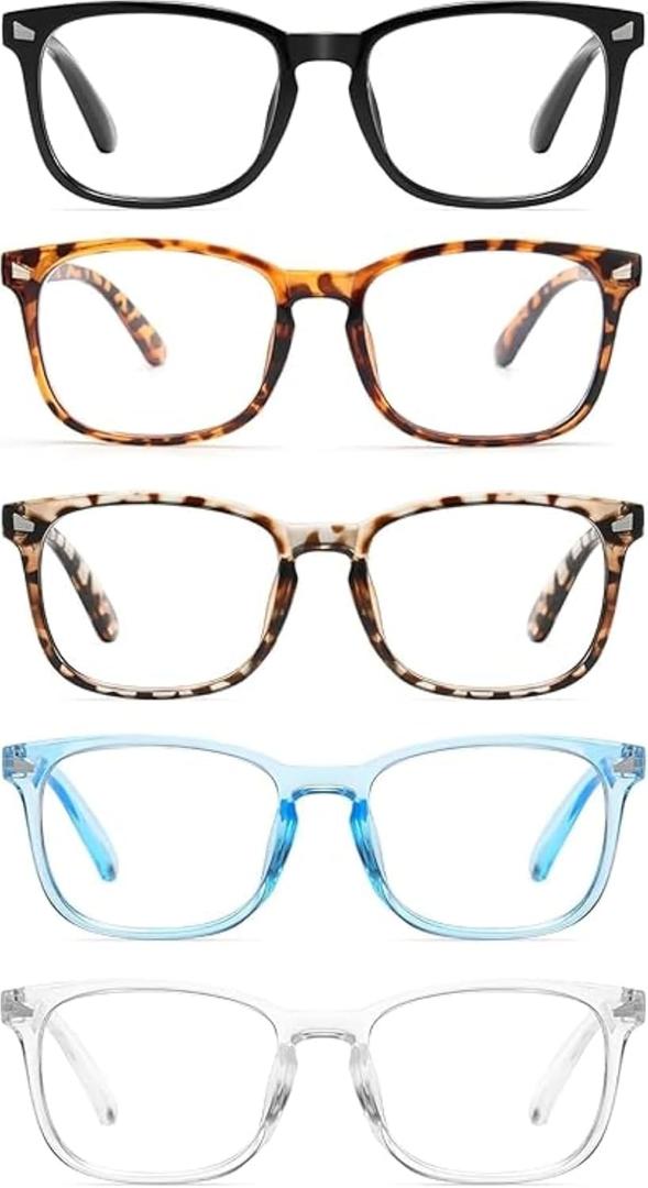 CCVOO Reading Glasses for Women/Men, Eyeglasses, Blue Light Readers for Women/Men, Computer Eye Glasses, Cheaters (A1)