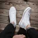 ZGR Men's High Top Canvas Sneakers Lace Up Classic Casual Walking Shoes 9