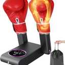Boxing Glove Dryer with Smart Display& Storage Bag, Portable Glove Dryer& Moisture Remover, Constant Temperature Punching Gloves Dryer with Adjustable Heat& Timer for Home Gym(Black)