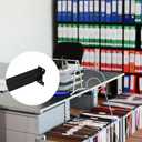 2 Pack Universal Hanging File Rails for Filing Cabinet, Black