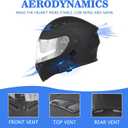 Bluetooth Motorcycle Helmet,Modular Motorcycle Helmet with Bluetooth,DOT Approved Dual Visor Full Face Flip up Bluetooth Integrated Motorcycle Helmets for Adults Men Women L
