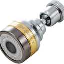Faucet Sprayer Attachment, 360 Degree Rotatable Splashs Proof Metal Faucet Aerator Spray Head for Home Kitchen(Short Length)