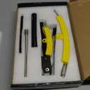 Dirt Bike Tire Changing Tool Kit Fits for Dirt Bikes Motocross Enduro 16" to 21" Wheels, Portable Tire Changer Includes 15/17/20/25mm Axles, Black