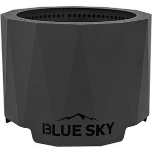Blue Sky Outdoor Living Peak Smokeless Patio Fire Pit, Portable Fire Pit with Lift-Out Ash Catch, Black