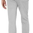 Hanes Men's Cotton Jersey Jogger, Knit Sweatpants with Pockets, Jogger, Cinched Cuff and Straight Leg, Large