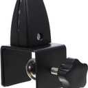 Adjustable Aluminum Sneeze Guard Clamp for 1/ Panels - Black Desk Divider & Privacy Shield Support, Plexiglass Compatible (1-Pack)