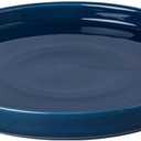 Fzfeiyy Ceramic Plant Saucer Pot Tray 14.5 Inch, Blue Planter Saucers 5 7 9 10 12 15 Inch for Indoors Outdoor, Flower Pot Saucers for Holding Water Drips and Soil