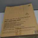 INVENHO Extra Large Pet Heating Pad, Adjustable Temperature Waterproof Dog Cat Heating Pad with Timer, Electric Pet Heated Mat (XL: 47" x 28", Brown)