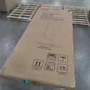 Glass Shower Panel, 30" W x 78" H Semi-Framed Fixed Shower Glass Panel in Matte Black with 5/16"(8mm) Clear Tempered Glass Door, Simple Shower Door Panel for Bathroom