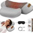 3-in-1 Neck Massager Pillow,Ergonomic Neck Massager with Heating,Traction & Vibration,Hump Corrector for Shoulder Pain Relief, Neck Pillow for Daily Comfort,Women's Day Gifts