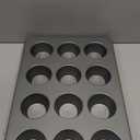 KitchenAid 12-Cup Nonstick Aluminized Steel Muffin Pan, Contour Silver