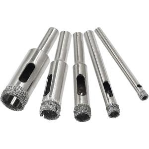 5pcs Diamond Drill Bits for Glass, Marble, Ceramic, Granite, 5/32" to 1/2"