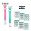 Razors for Women Sensitive Skin6 blade Lady Shaving Razor for Women, Womens razors for Shaving Including 1 Travel Razors For Women With 19 Blade Refills