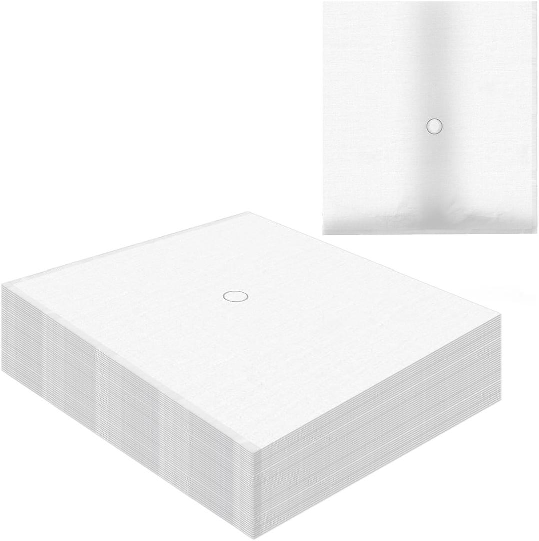 100 Pcs Fryer Filter Paper Envelope Style - 18.5x20.5" with 1.5" Hole, Compatible with Pitco PP10613 Filter for Commercial Deep Fryers (Restaurants, Food Trucks, Hotels)